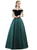 In Stock:Ship in 48 hours Boat Neck Velvet Satin Long Prom