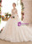 V-neck Ball Gown Backless Short Sleeve Luxury Haute Couture Wedding Dresses