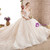 V-neck Ball Gown Backless Short Sleeve Luxury Haute Couture Wedding Dresses