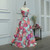 In Stock:Ship in 48 hours A-line Satin Print Prom Dress