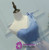 In Stock:Ship in 48 hours One Shoulder Blue Tulle Homecoming Dress