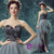 In Stock:Ship in 48 hours Hi Lo Gray Tulle Feather Open Back Prom Dress