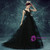 In Stock:Ship in 48 hours Black Ball Gown Tulle V-neck High Waist Prom Dress