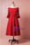 Plus Size Red Satin Off The Shoulder Tea Length Prom Dress