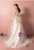 Plus Size White Tulle Straps Embroidery Prom Dress