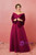 Plus Size Burgundy Tulle Appliques Off The Shoulder Prom Dress