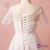 Plus Size White Tulle V-neck Tea Length Wedding Dress