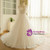 Plus Size White Tulle V-neck Backless Wedding Dress