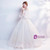 In Stock:Ship in 48 hours White Off The Shoulder Appliques Wedding Dress