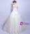 In Stock:Ship in 48 hours Ball High Neck White Wedding Dress