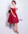 In Stock:Ship in 48 hours Red Appliques Off The Shoulder Prom Dress