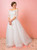 Plus Size Tulle Lace Off The Shoulder Half Sleeve Wedding Dress