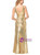 In Stock:Ship in 48 hours Gold Sequins V-neck Backless Prom Dress