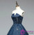 In Stock:Ship in 48 hours Blue Tulle Bling Bling Strapless Prom Dress