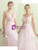 In Stock:Ship in 48 hours Pink Lace Straps Backless Prom Dress