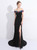 In Stock:Ship in 48 hours Mermaid Black Satin Sequins Off The Shoulder Prom Dress