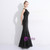 In Stock:Ship in 48 hours Mermaid Black Sequins Lace Prom Dress