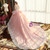 Luxury Pink Ball Gown Tulle  Applique Princese Wedding Dress
