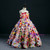 Ball Gown Multicolour Flower Strapless Flower Girl Dress