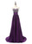 In Stock:Ship in 48 hours Purple Satin Beading Sweetheart Prom Dress