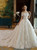 Luxury White Ball Gown Off The Shoulder Lace Appliques Wedding Dress