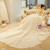 Ball Gown Ivory Long Sleeve Backless Appliques Wedding Dress