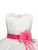 In Stock:Ship in 48 hours Pink Satin Tulle Flower Girl Dress