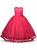 In Stock:Ship in 48 hours Fuchsia Tulle Floor Length Flower Girl Dress