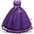In Stock:Ship in 48 hours Purple Tulle Floor Length Flower Girl Dress