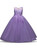 In Stock:Ship in 48 hours Purple Tulle Appliques Flower Girl Dress