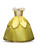 In Stock:Ship in 48 hours Yellow Satin Costumes Halloween Flower Dress