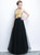 In Stock:Ship in 48 hours Black Tulle Scoop Beading Prom Dress