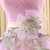 Pink Tulle Sweetheart Pleats With Flower Wedding Dress