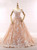 Fashion Pink Off The Shoulder Appliques Tulle Wedding Dress