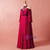 Plus Size Red Long Sleeve High Neck Backless High Waist Prom Dress