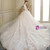 Luxury Long Sleeve Tulle Appliques Long Train Wedding Dress