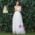 In Stock:Ship in 48 hours  Spaghetti Straps Tulle Appliques Wedding Dress