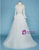 White Two Piece Tulle Long Sleeve Appliques Wedding Dress