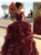 Burgundy Lace Ball Gown Burgundy Quinceanera Dress For 16 Year