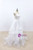 White Tulle Lace Appliques Cap Sleeve Wedding Dress