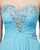 Light Blue Rhinestones Beaded Sweetheart Neckline Bridesmaid Dresses