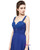 Royal Blue Spaghetti Straps Chiffon Bridesmaid Dress