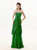 A Line Green Chiffon Sweetheart Floor Length Bridesmaid Dresses