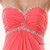 Watermelon Red Long Sweetheart A Line Strapless Beaded Dress