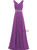 A-Line Chiffon V-neck Floor Length Bridesmaid Dress With Beading