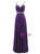 A-Line Spaghetti V-neck Chiffon Pleats Beading Bridesmaid Dress