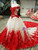 Luxury Ball Gown Tulle Flower Off The Shoulder Wedding Dress