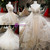 Luxury Ball Gown Off The Shoulder Tulle Appliques Beading Wedding Dress