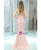 Sparkly Beading Open Back Pink Halter Neck Prom Dress