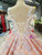 Pink Ball Gown Off The Shoulder Appliques Haute Couture Wedding Dresses
